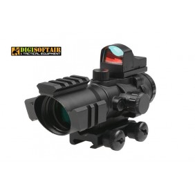 Rhino 4X32 Scope with Micro Red Dot Sight