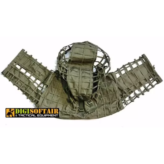 MONGOOSE - GHILLIE SNIPER HOOD - Light - Ranger green