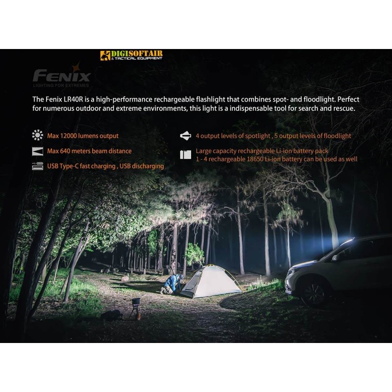 Fenix LR40R Flashlight 12000 Lumens