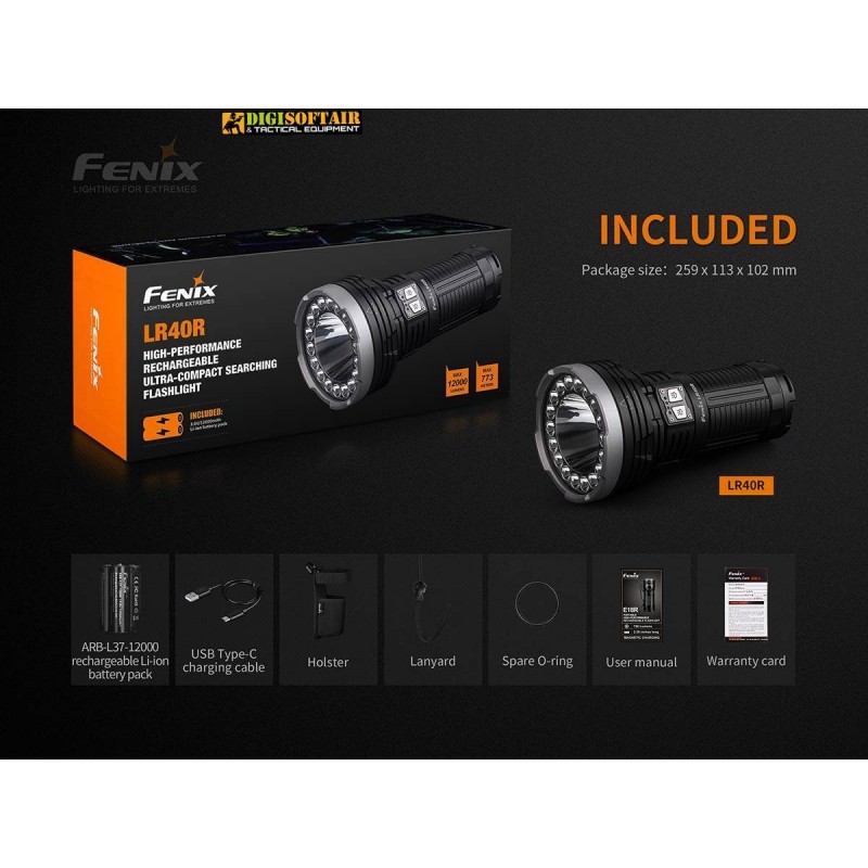 Fenix LR40R Flashlight 12000 Lumens