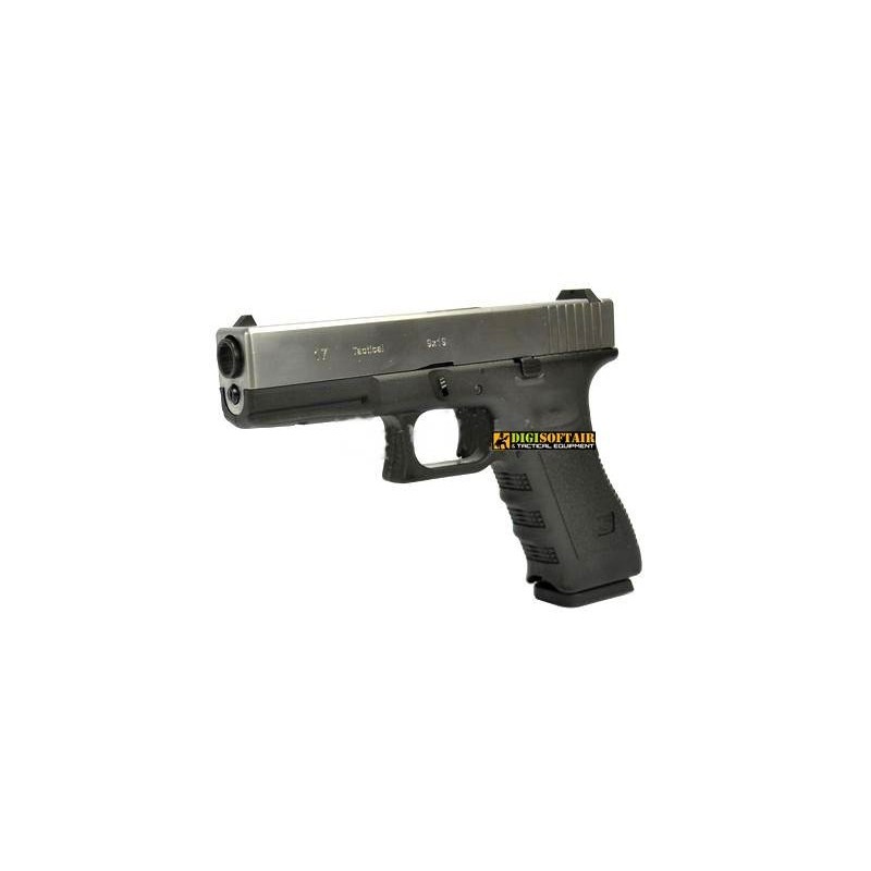 WE model glock G17 GEN 4 silver slide