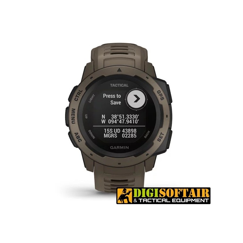 GPS Watch Instinct Tactical Edition Coyote tan GARMIN Italian