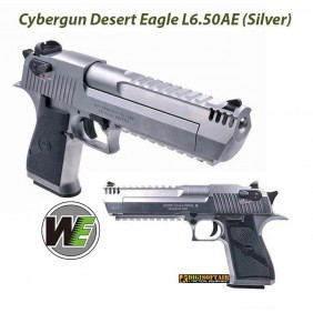 WE Silver Desert Eagle gas blowback su licenza ufficiale