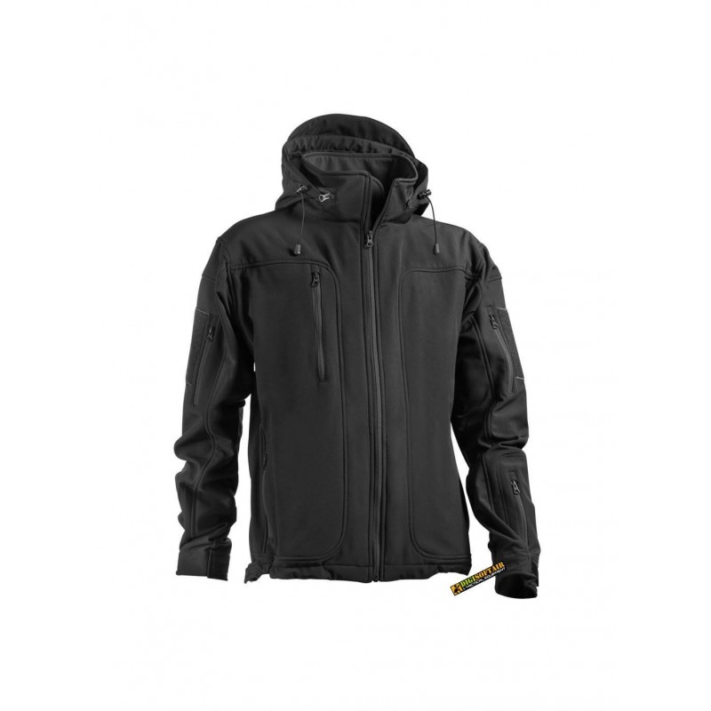 OPENLAND TACTICAL SOFTSHELL JACKET Black