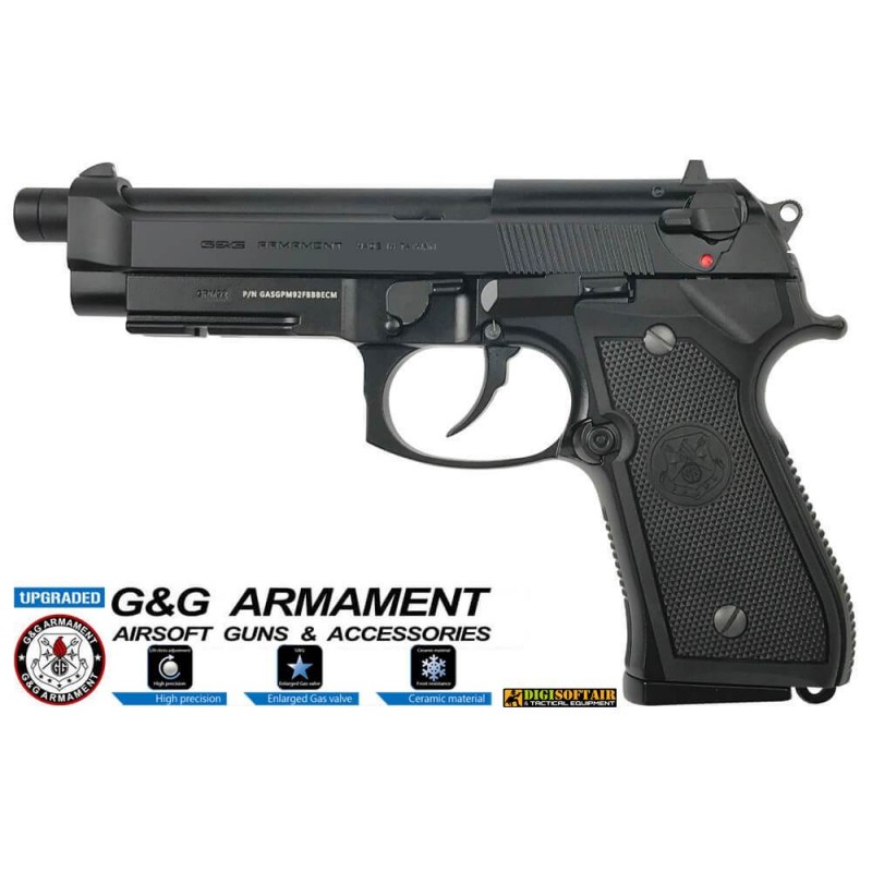 G&G PISTOLA GAS GPMGP92 FULL METAL BK