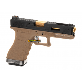 WE modello glock G17 Custom G FORCE series desert PISTOLA