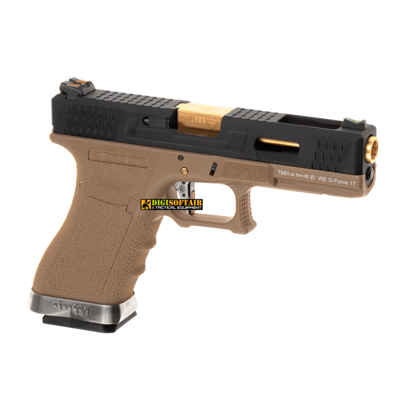 WE GAS BLOWBACK PISTOL glock G17 Custom G FORCE series desert