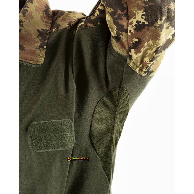 OPENLAND NERG Tactical combat shirt in cotone Vegetato Italiano