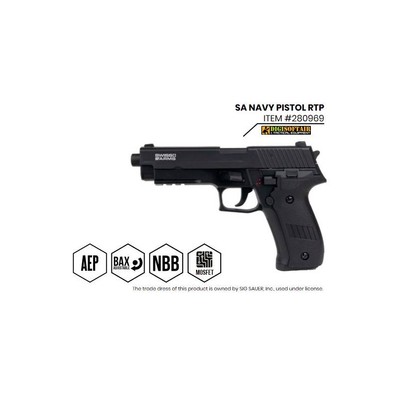 Swiss Arms Navy Pistola elettrica con lipo e mosfet 280969