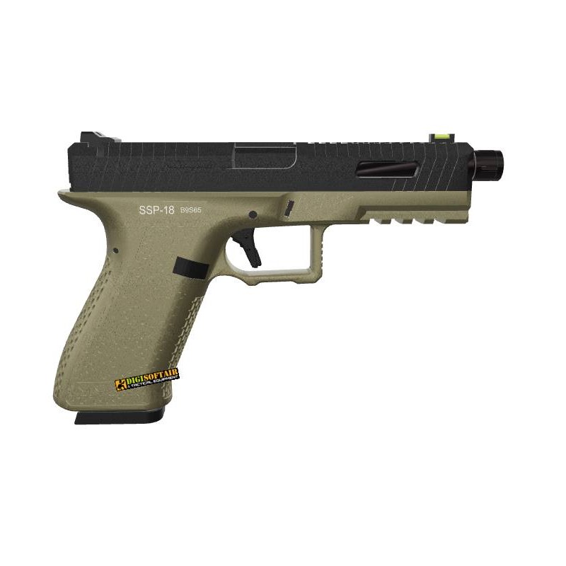 Novritsch SSP18 Tan Gas Blowback Pistol