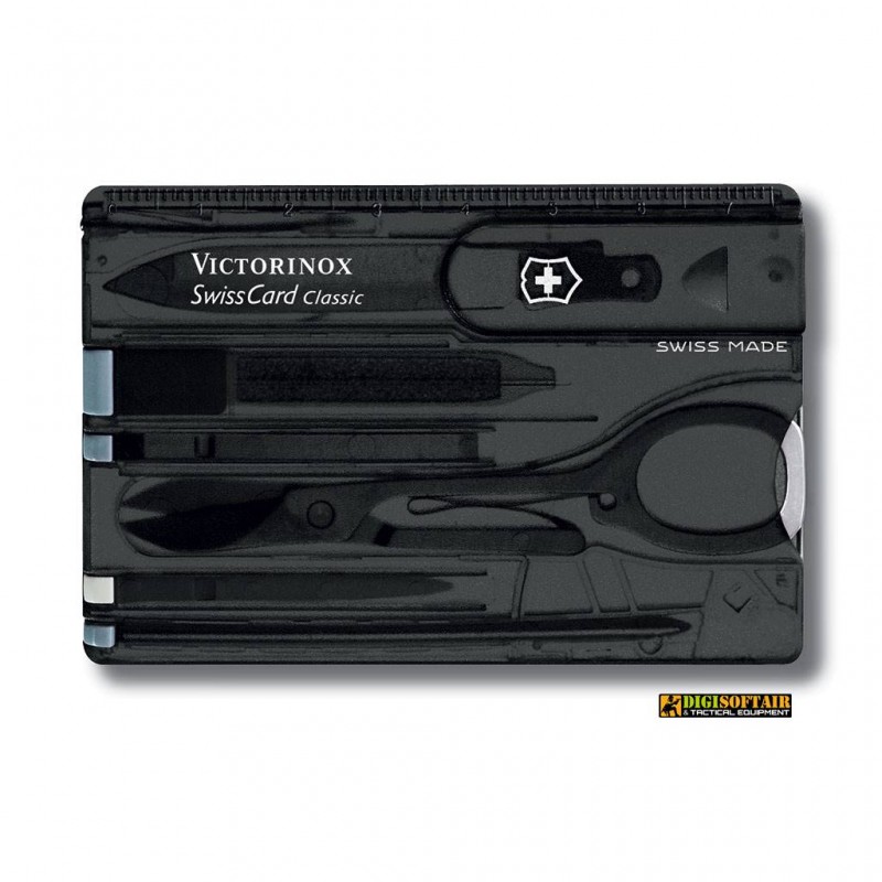 VICTORINOX SWISSCARD LITE NERALa Swisscard Lite, rispetto alle