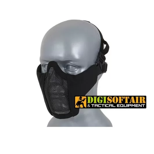 Maschera half face Black MA42B