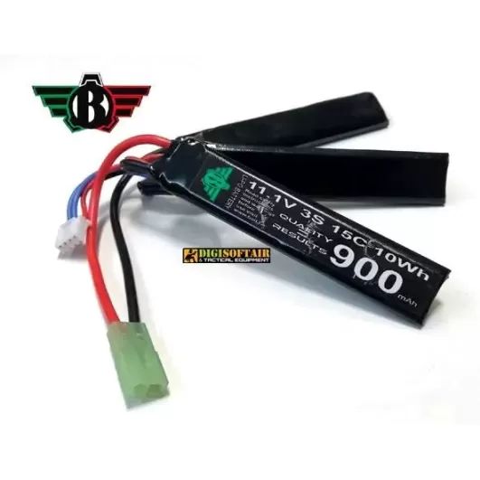 LIPO 11,1X900 15C divisa in 3 elementi (specifica per le