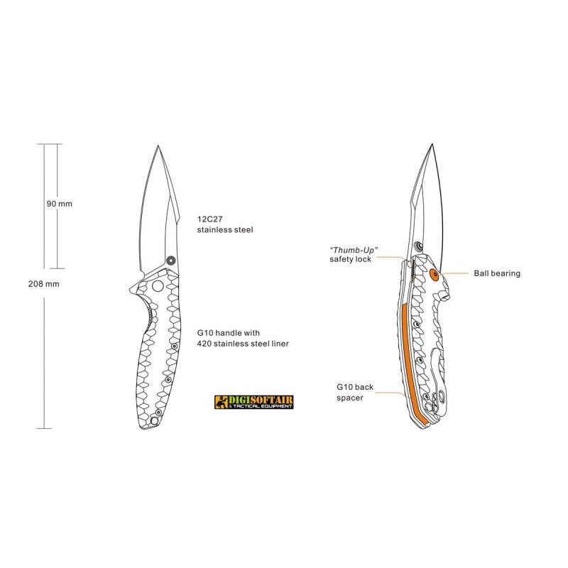 Ruike Folding Knife P843-W