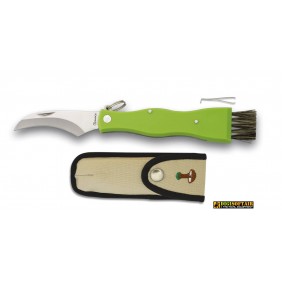 Coltello per funghi verde con spazzolina Albainox 18391