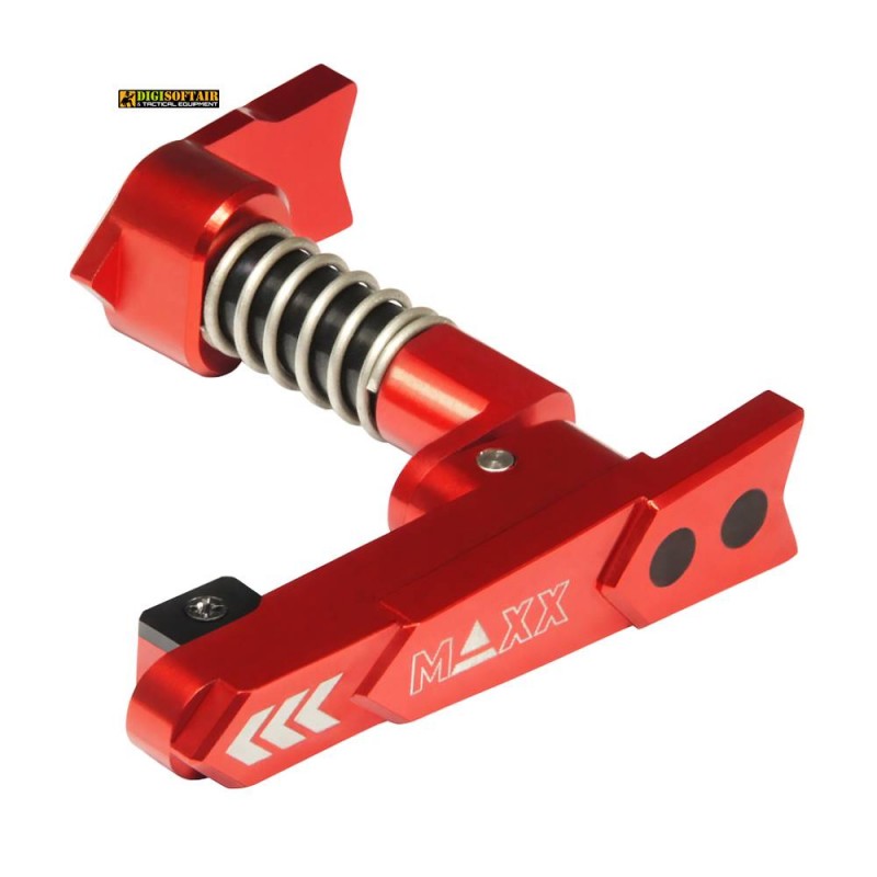 CNC Aluminum Advanced Magazine Release Style A Red MX-MAR001SAR