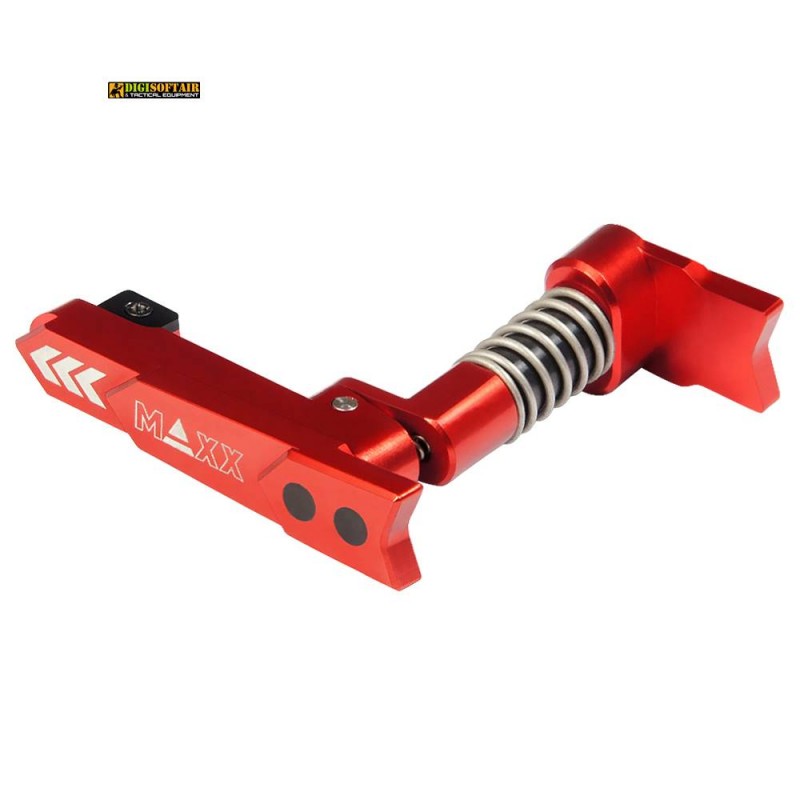 CNC Aluminum Advanced Magazine Release Style A Red MX-MAR001SAR