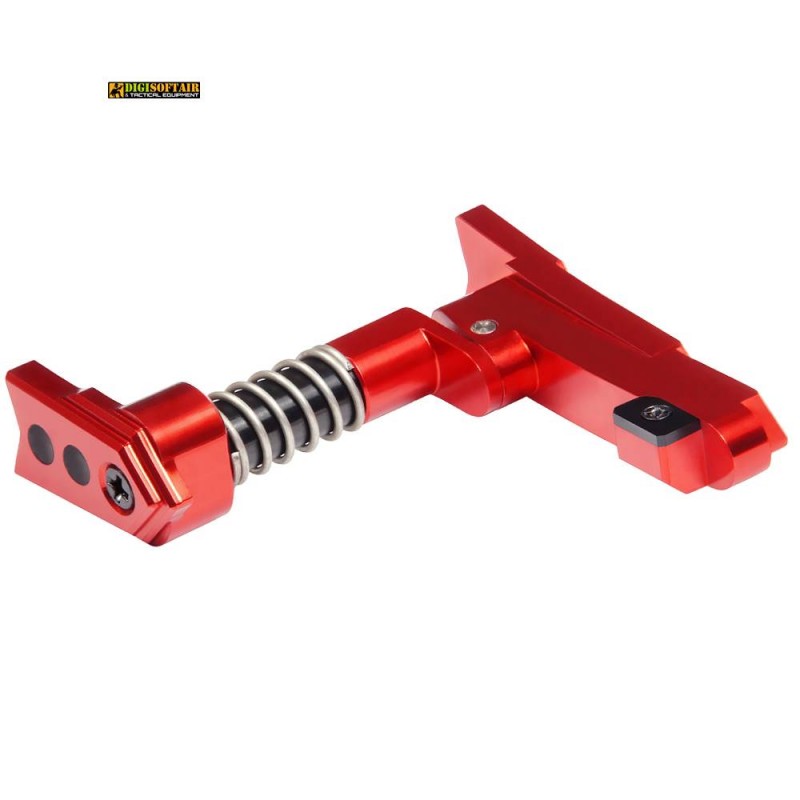 CNC Aluminum Advanced Magazine Release Style A Red MX-MAR001SAR