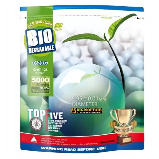 G&G bbs 0,20g 1KG Biodegradable GREEN