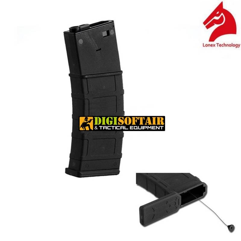 LONEX M4/M16 FLASH MAGAZINE 360bb nero GB-06-06