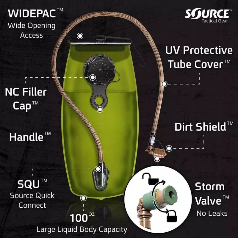 SOURCE WXP storm valve black 2 litri