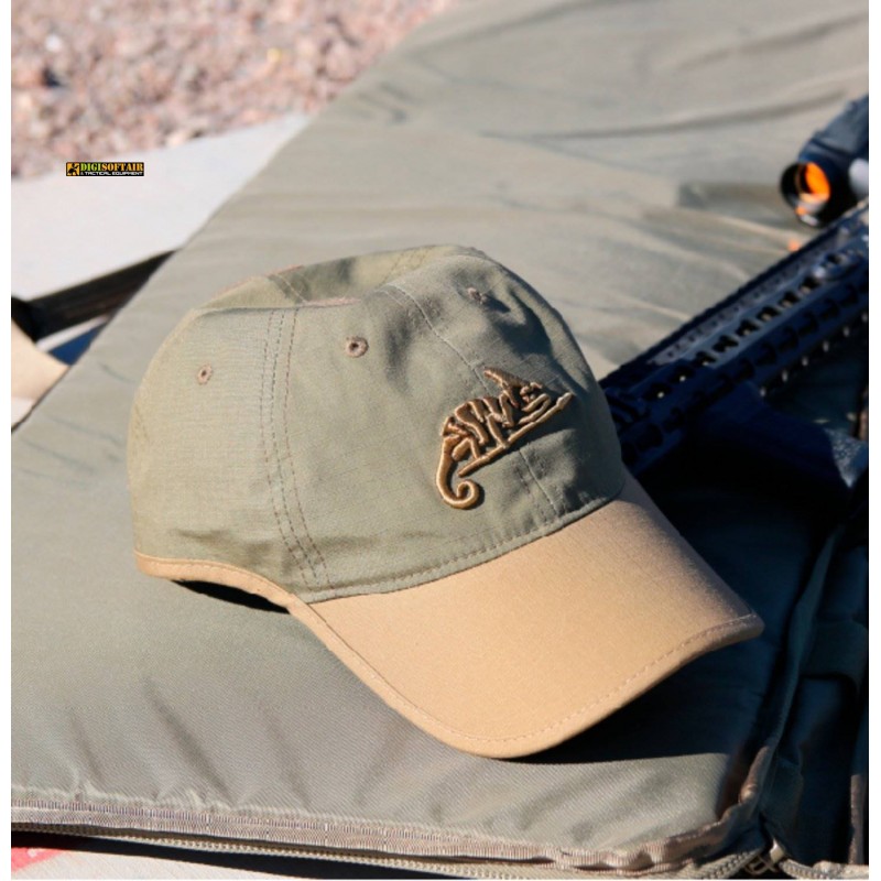 Logo Cap Adaptive Green/Coyote A PolyCotton Ripstop Helikon Tex