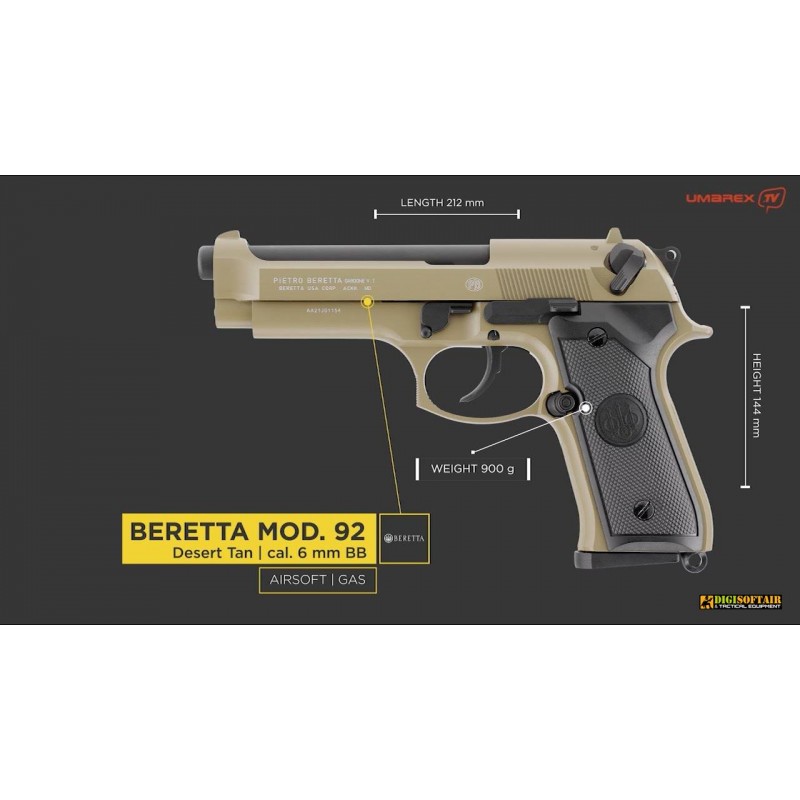 Umarex Beretta MOD. 92 Desert 2.6504