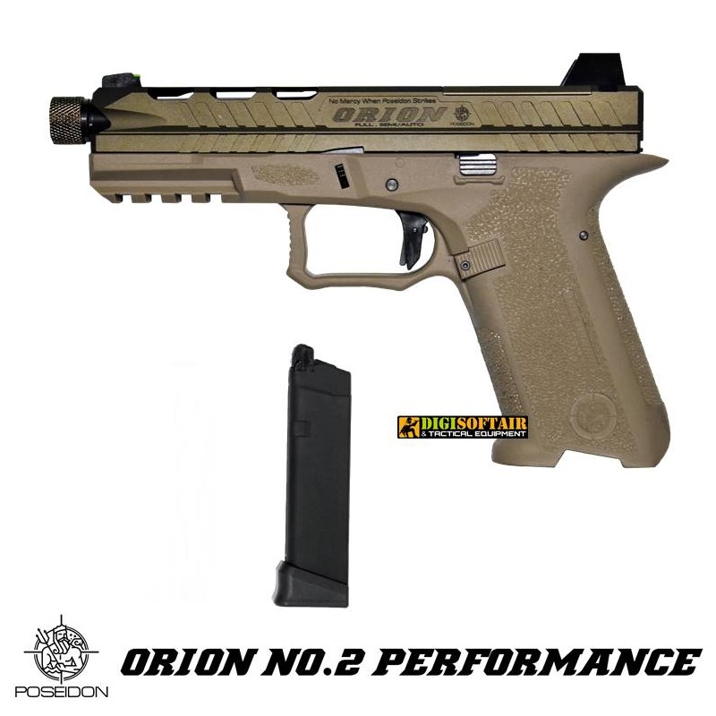 Poseidon Orion 2 Performance Airsoft GBB Pistol Tan