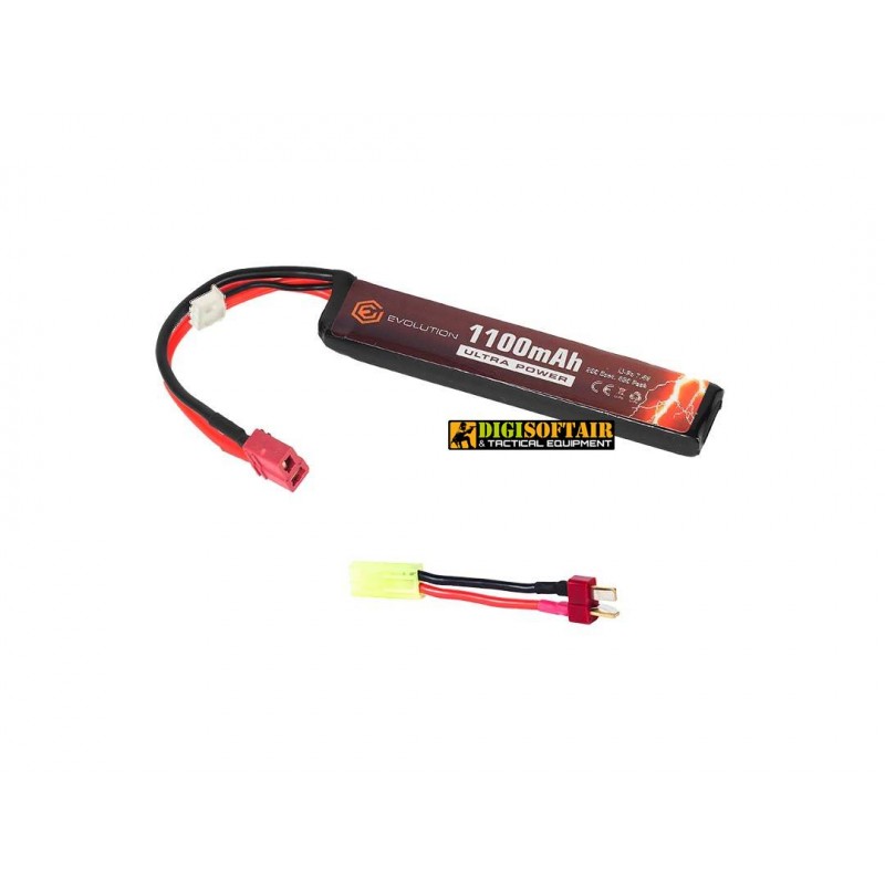 Evolution Li-Po Ultra Power 7.4V 1100mAh 20C - 40C Peak (mm