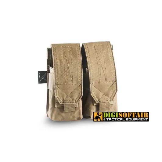 cygni double magazine m4 andak pouch 600d poly coyote tan