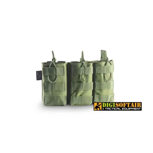 cygni triple open magazine pouch 600d poly od green openland