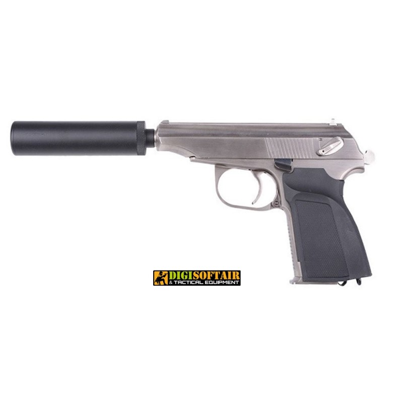 We Makarove Silver Gas Blowback Pistol