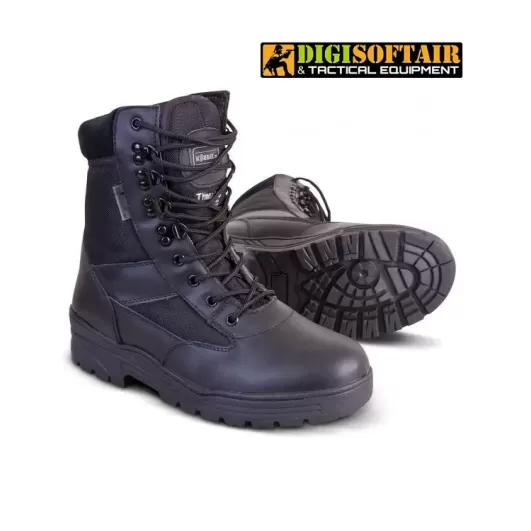 Patrol Boot - Half Leather/Half Nylon - Black