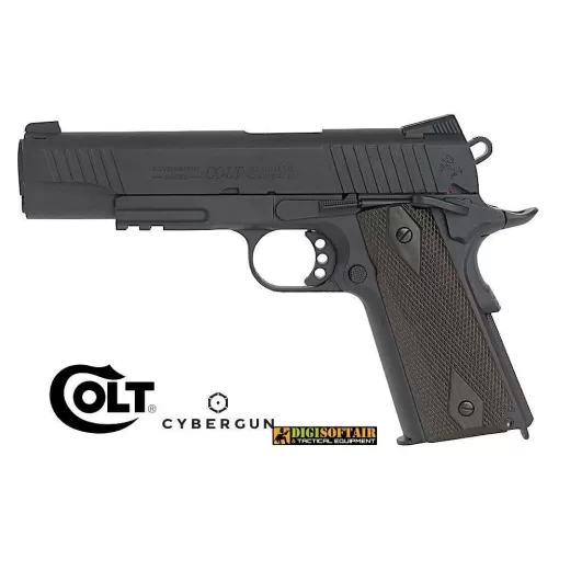 Buy Colt 1911 Rail Gun CO2 black cybergun KWC