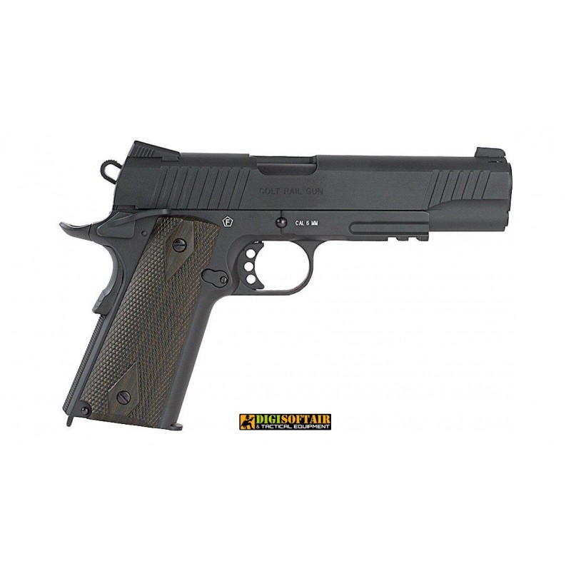 Colt 1911 Rail Gun CO2 Nera Opaca cybergun KWC 180524