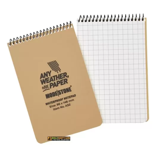 Modestone Notebook Tan 96x148 100 squared pages A32