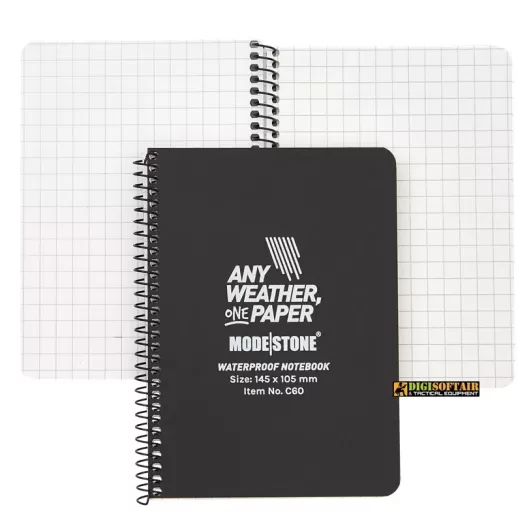 Modestone Notepad black 105x145 100 pages squared C60