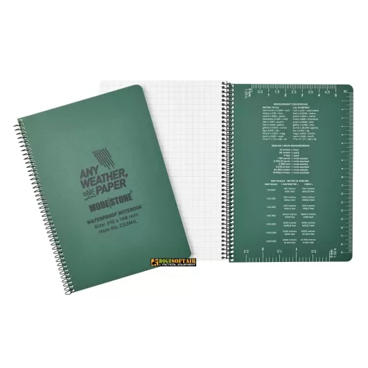 Modestone Millitary Model Notepad Green 148x210 60 pagine a