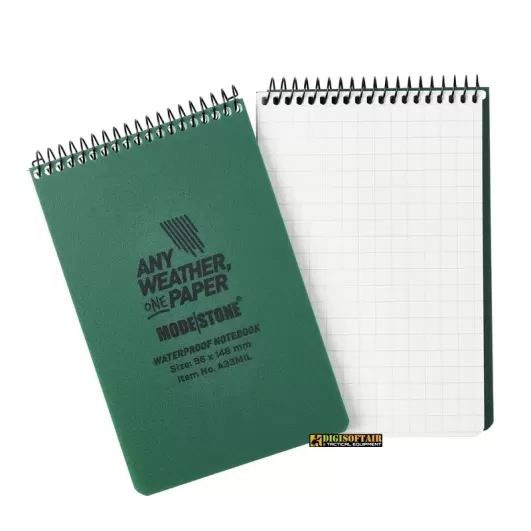 Modestone Millitary Model Notepad Green 96x148 100 pagine a