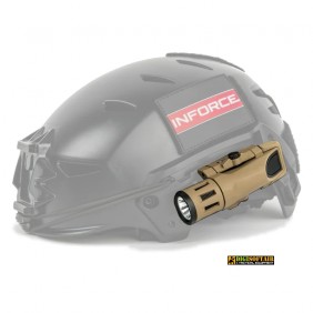 Inforce Tactical Helmet Flashlight HML White FDE, 400 lumens