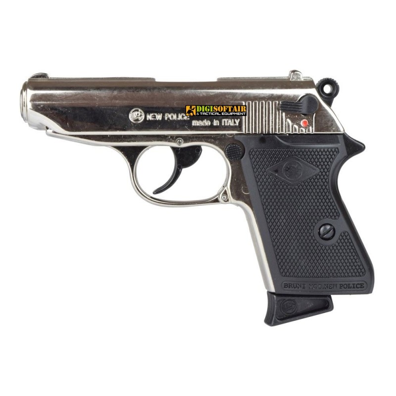 Bruni Pistola a salve New Police calibro 8mm Cromata