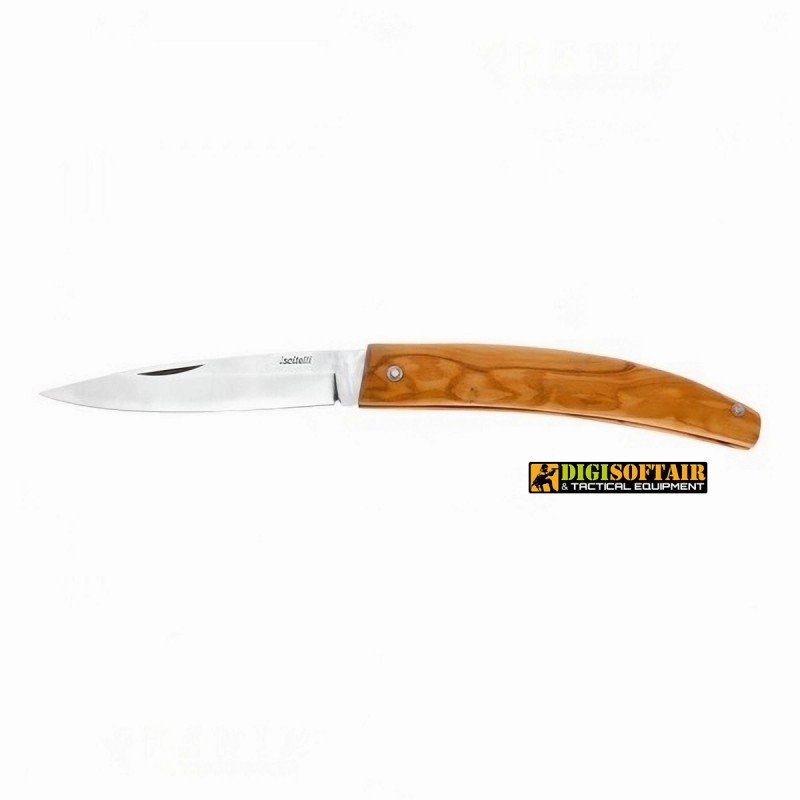 Gobbo Abruzzese lama satinata OLIVO 20cm, coltello artigianale