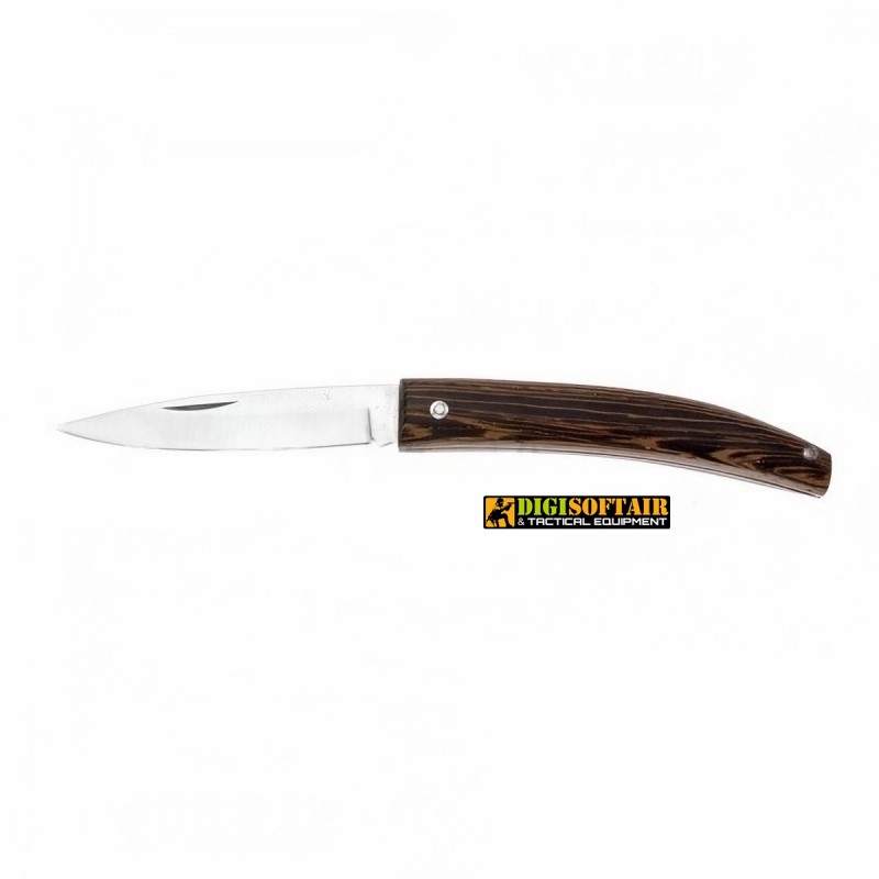 Gobbo Abruzzese lama satinata Wengè 22cm, coltello artigianale