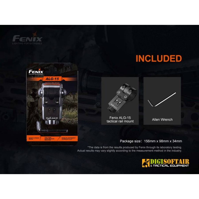 Fenix ALG-15 Picatinny Rail Mount Flashlight