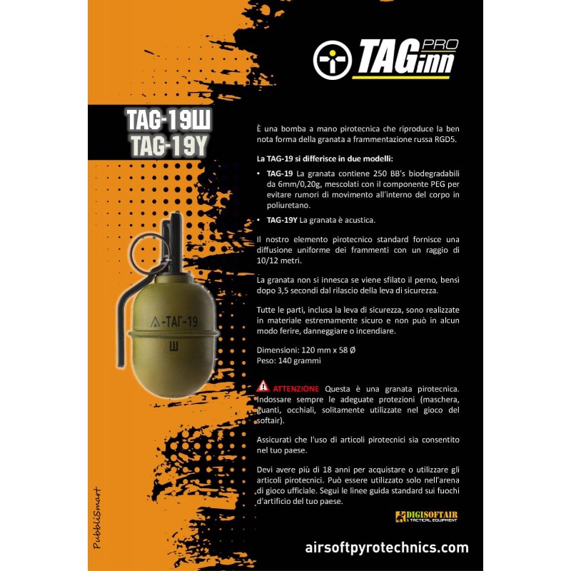 TAGinn Tag-19 airsoft hand granade