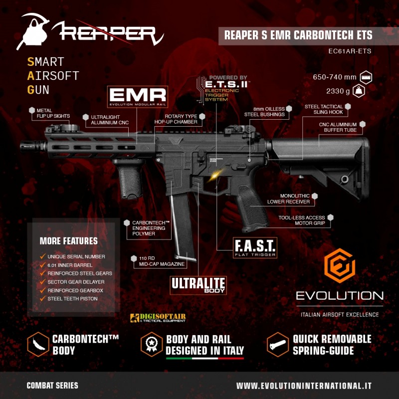 Evolution Reaper S EMR Carbontech ETS EC61AR-ETS