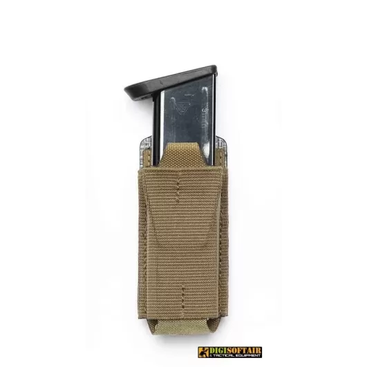 Coyote Brown Hybrid Mag Pouch - Pistol, Black Folium