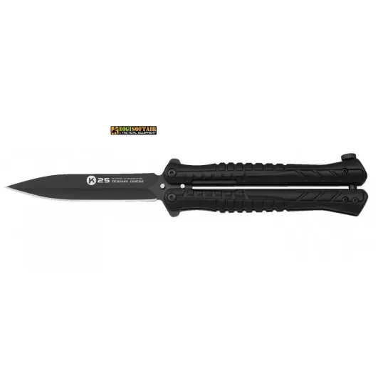  K25 Coltello Butterfly nero 02199