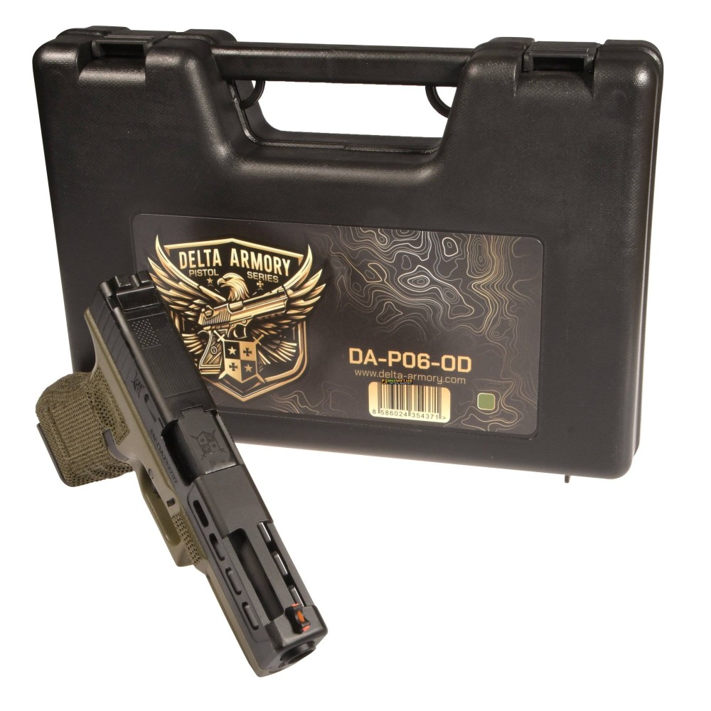 Gas Blowback Pistol Delta Armory P17 mod P06 Olive