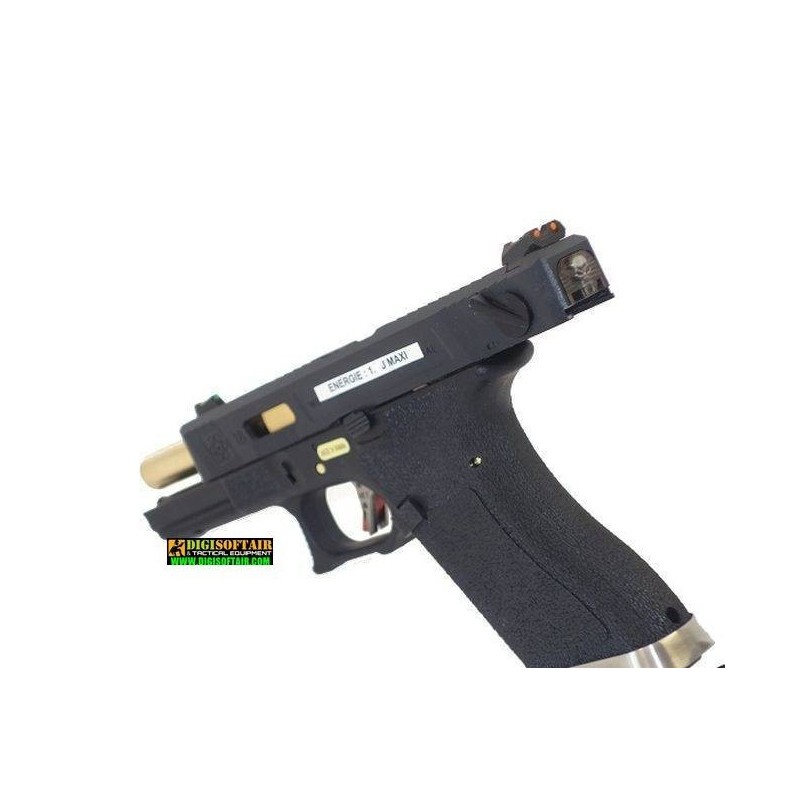 WE GAS BLOWBACK PISTOL glock G18 Custom G FORCE series black